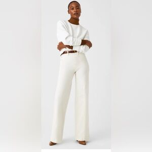NWT- Spanx Seamed Front, Wide Leg Jeans